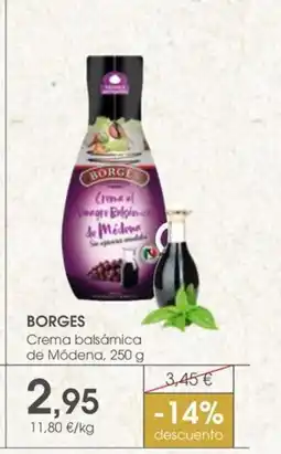 Supermercados Plaza BORGES Crema balsámica de Módena oferta