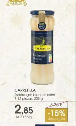 Supermercados Plaza CARRETILLA Espárragos blancos extra oferta