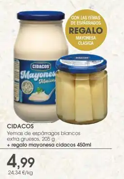 Supermercados Plaza CIDACOS Yemas de espárragos blancos extra gruesos oferta