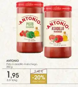 Supermercados Plaza ANTONIO Pisto o asadillo manchego oferta