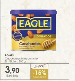 Supermercados Plaza EAGLE Cacahuetes fritos con miel Sin Gluten oferta