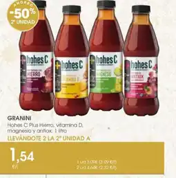 Supermercados Plaza GRANINI Hohes C Plus Hierro, vitamina D, magnesio y antiox oferta
