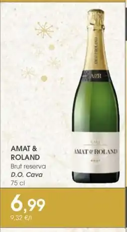 Supermercados Plaza AMAT & ROLAND Brut reserva D.O. Cava oferta