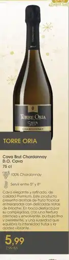 Supermercados Plaza Cava Brut Chardonnay D.O. Cava oferta