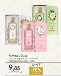 Supermercados Plaza ÁLVAREZ GÓMEZ Lata de Agua Fresca de flores distintas variedades oferta