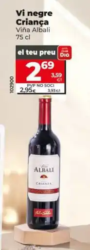 Dia VIÑA ALBALI Vi negre Criança oferta