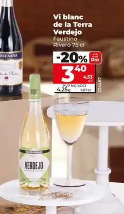 Dia FAUSTINO RIVERO Vi blanc de la Terra Verdejo oferta