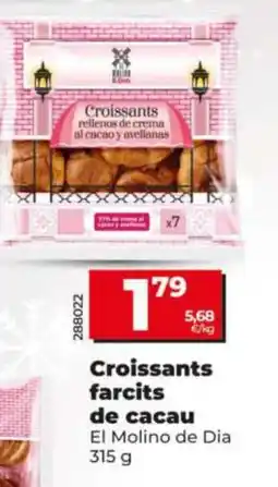 Dia EL MOLINO DE DIA Croissants farcits de cacau oferta