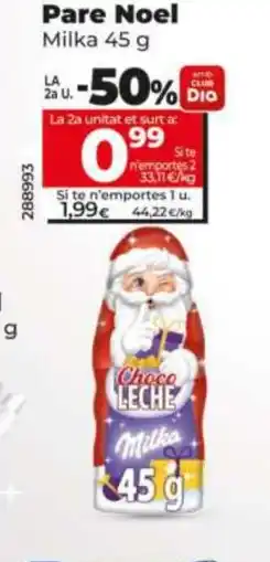 Dia MILKA Pare Noel oferta