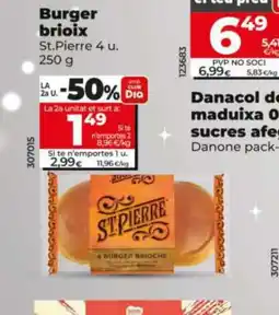 Dia ST PIERRE Burger brioix oferta