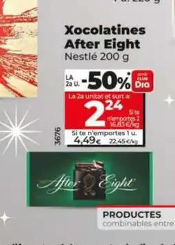 Dia NESTLÉ Xocolatines After Eight oferta