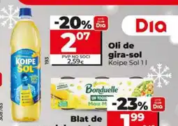 Dia KOIPE SOL Oli de gira-sol oferta