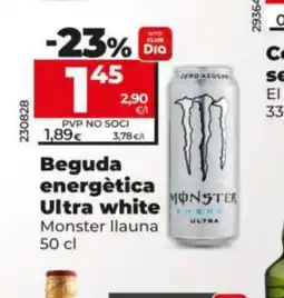 Dia MONSTER Beguda energètica Ultra white oferta