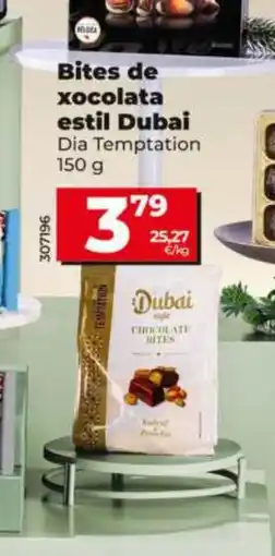 Dia DIA TEMPTATION Bites de xocolata estil Dubai oferta