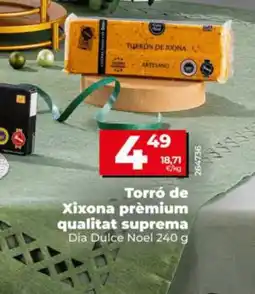 Dia DIA DULCE NOEL Torró de Xixona prèmium qualitat suprema oferta