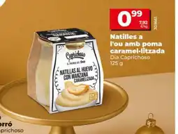 Dia DIA CAPRICHOSO Natilles a l'ou amb poma caramel·litzada oferta