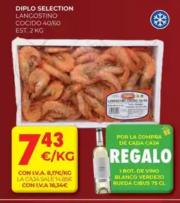 CashDiplo DIPLO SELECTION Langostino cocido oferta