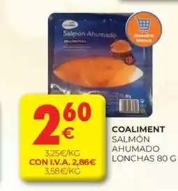 CashDiplo COALIMENT Salmón ahumado lonchas oferta