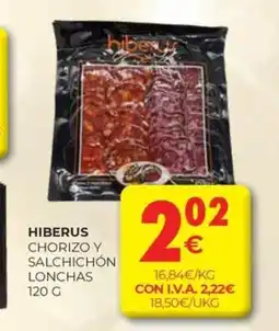 CashDiplo HIBERUS Chorizo y salchichón lonchas oferta