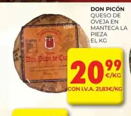 CashDiplo DON PICÓN Queso de oveja en manteca la pieza oferta