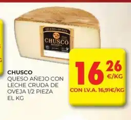 CashDiplo CHUSCO Queso añejo con leche cruda de oveja 1/2 pieza oferta
