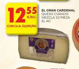 CashDiplo EL GRAN CARDENAL Queso curado mezcla 1/2 pieza oferta