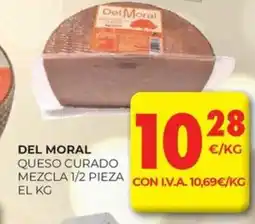 CashDiplo DEL MORAL Queso curado mezcla 1/2 pieza oferta
