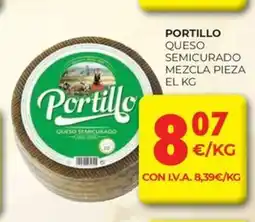 CashDiplo PORTILLO Queso semicurado mezcla pieza oferta
