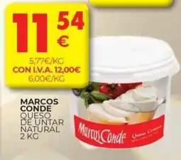 CashDiplo MARCOS CONDE Queso de untar natural oferta