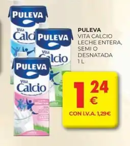 CashDiplo PULEVA Vita calcio leche entera, semi o desnatada oferta