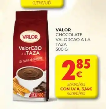VALOR Chocolate valorcao a la taza