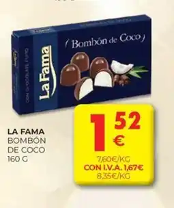CashDiplo LA FAMA Bombón de coco oferta