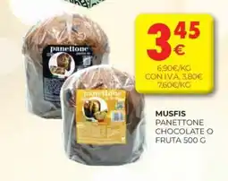 CashDiplo MUSFIS Panettone chocolate o fruta oferta
