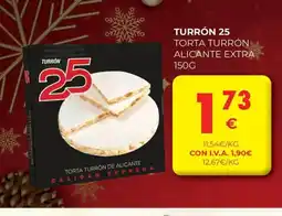 CashDiplo TURRÓN 25 Torta turrón alicante extra oferta