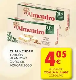CashDiplo EL ALMENDRO Turrón blando o duro sin azúcar oferta