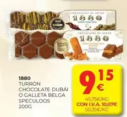 CashDiplo 1880 Turrón chocolate dubái o galleta belga speculoos oferta