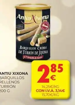 CashDiplo TURRÓN Antiu xixona barquillos rellenos oferta