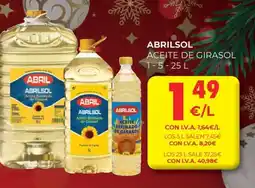 CashDiplo ABRILSOL Aceite de girasol oferta