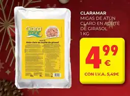 CashDiplo CLARAMAR Migas de atún claro en aceite de girasol oferta