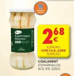 CashDiplo COALIMENT Esparragos oferta