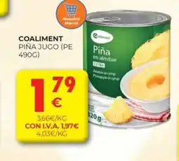 CashDiplo COALIMENT Piña jugo oferta