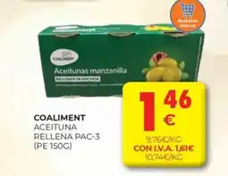 CashDiplo COALIMENT Aceituna rellena oferta