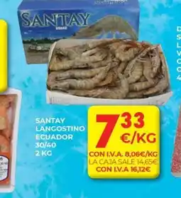 CashDiplo Santay langostino ecuador 30/40 oferta