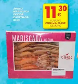 CashDiplo Apolo, mariscada cocida ordenada oferta