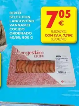 CashDiplo DIPLO selection langostino vannamei cocido ordenado oferta
