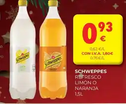 CashDiplo SCHWEPPES Refresco limón o naranja oferta