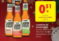 CashDiplo LADRÓN DE MANZANAS Sidra regular, frutos rojos o manzana verde oferta