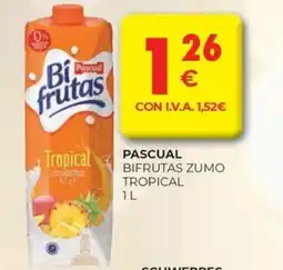 CashDiplo PASCUAL Bifrutas zumo tropical oferta