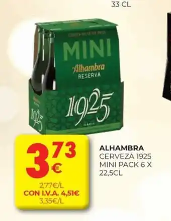 CashDiplo ALHAMBRA Cerveza 1925 mini pack oferta