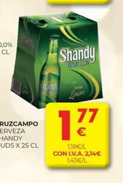 CashDiplo CRUZCAMPO Cerveza shandy oferta